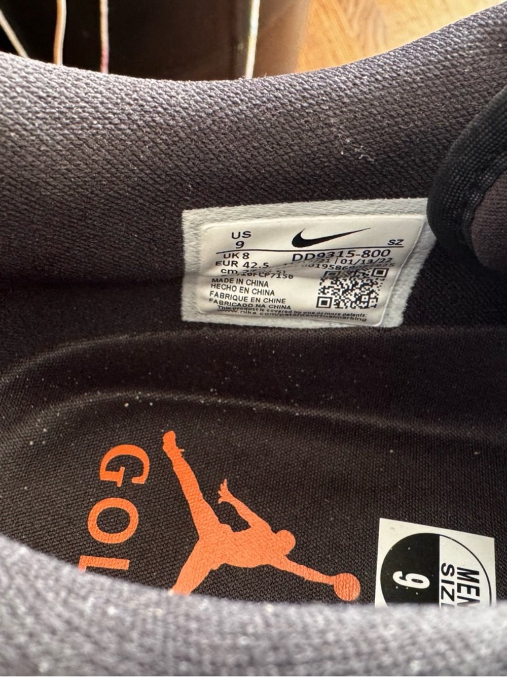 Mens Nike Air Jordan 1 Low Golf - Size 9 - Picture 8 of 8